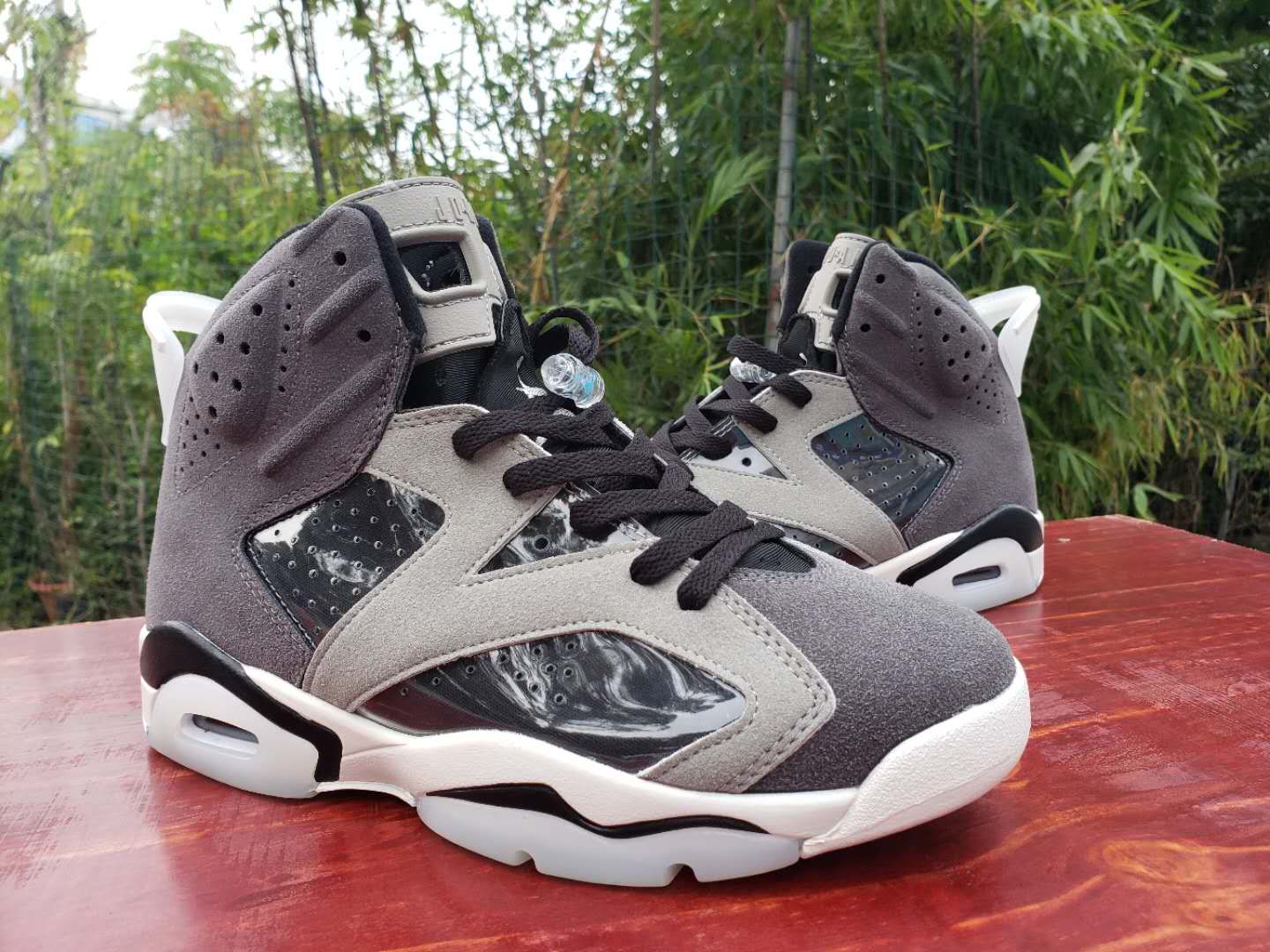 2020 Air Jordan 6 Retro Dark Grey White Shoes - Click Image to Close